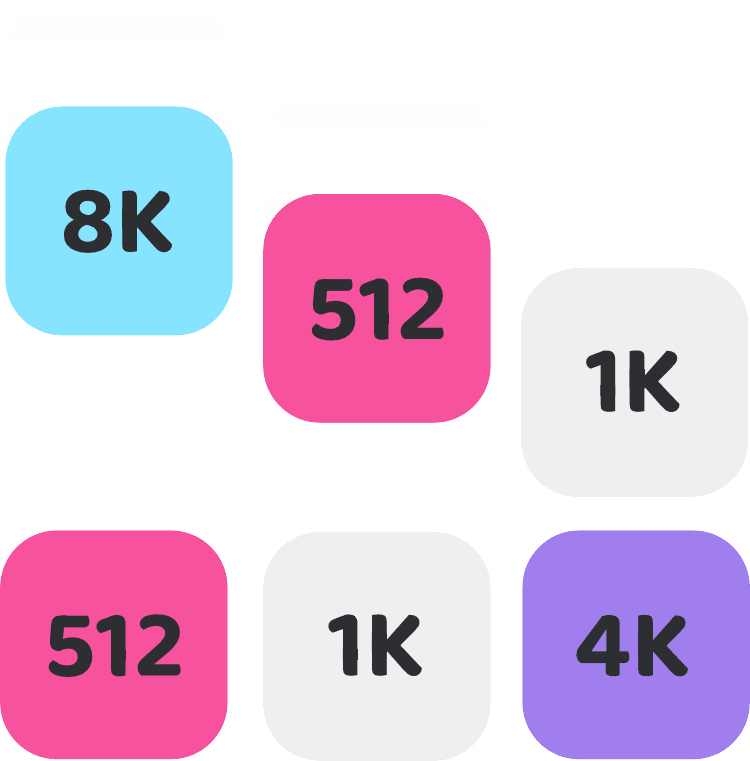 image of numbered game pieces with some falling into place
